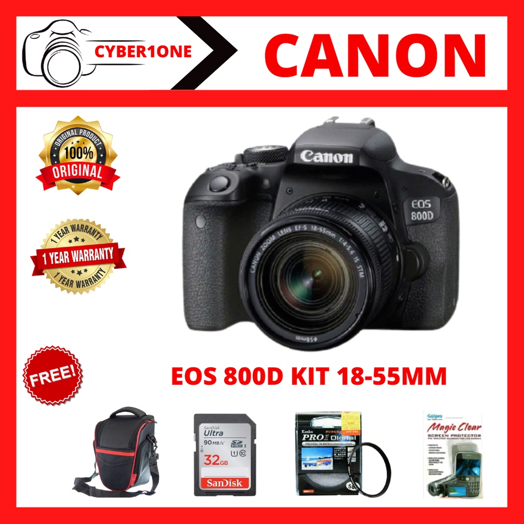 Camera CANON EOS 800D Kit 18-55mm