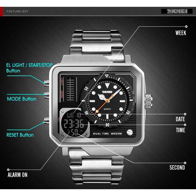 SKMEI Vogue Jam Tangan Digital Analog Pria - 1392