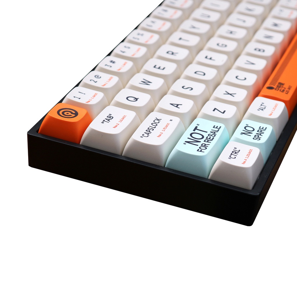 Set 141 Kunci Bahan Plastik PBT Untuk MX Switch Mekanikal Keyboard XDA Profile 68 84 96 980M