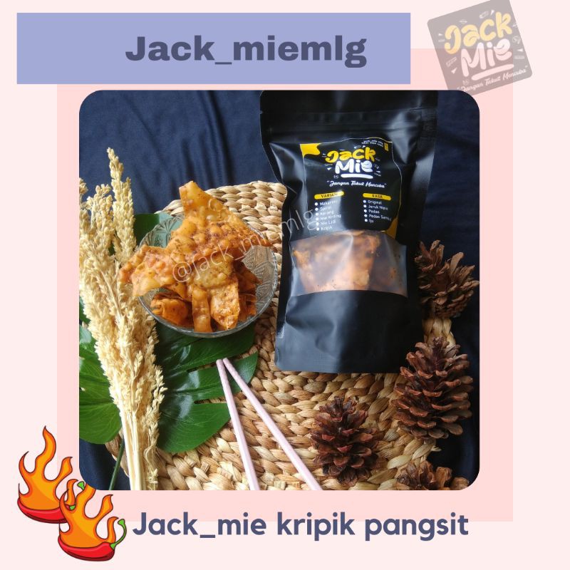 

COD (CAMILAN) Jackmie Kripik pangsit pedes