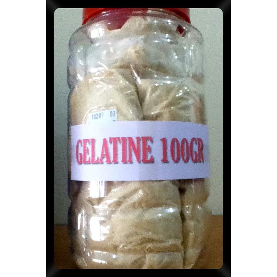 

Gelatin bubuk 100gr repack (Halal) gelatin powder