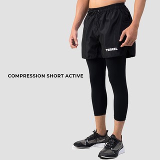Terrel Sportswear Compression Short Black 2 0 Celana Olahraga Pendek Gym Running Lari Pria Shopee Indonesia