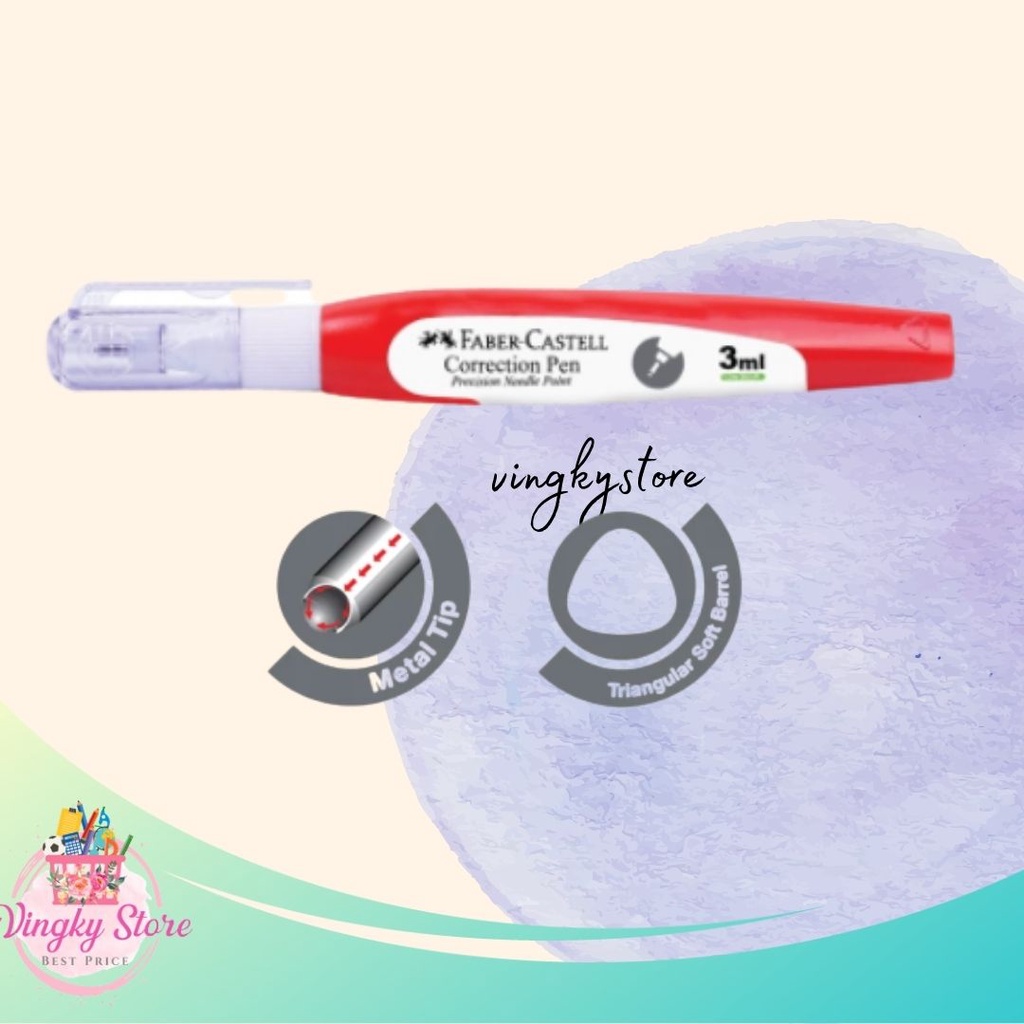 

Correction Pen / Tip-Ex Cair Faber Castell 3ml