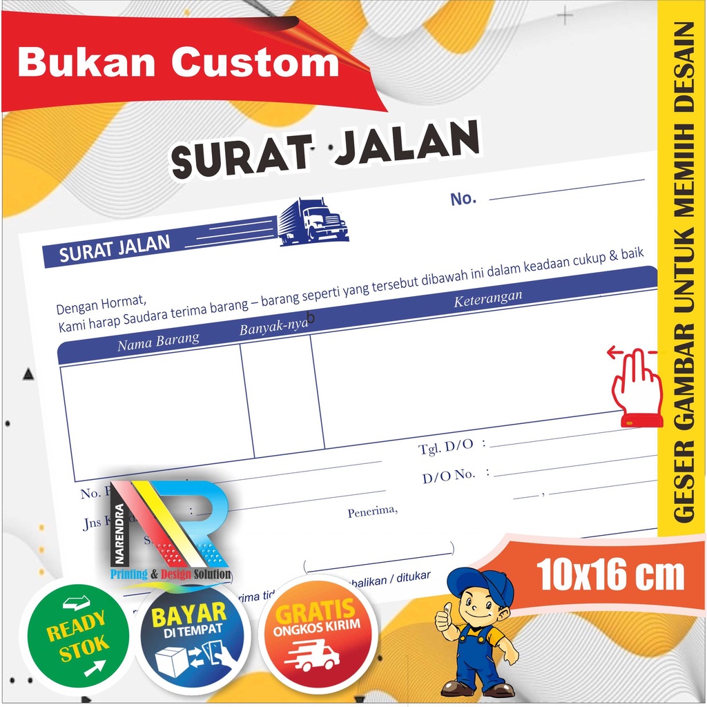 

Surat jalan kosongan ready stok murah