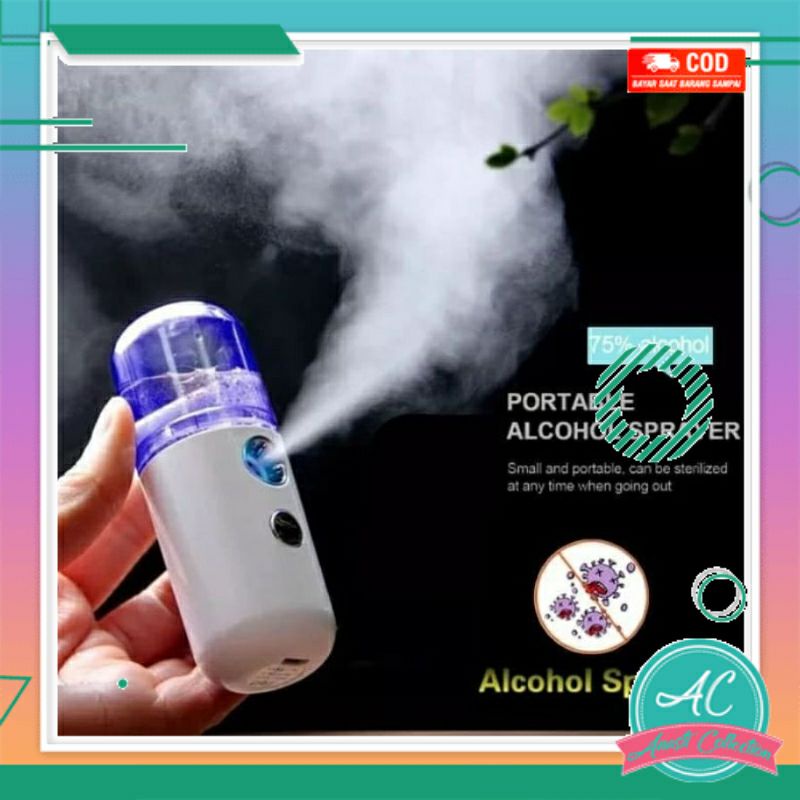 Nano spray Facial mist sprayer portable pelembab kulit wajah semprot face spray semprotan wajah anti gerah