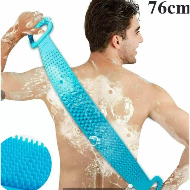 Spons Mandi H305 Sikat Punggung Silicone - Sponge Busa Spons Penggosok Badan Import Real Pict