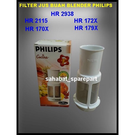 Blender Saringan Filter Jus Buah Blender Philips Cucina Hr 2938 Hr 2115 Ori