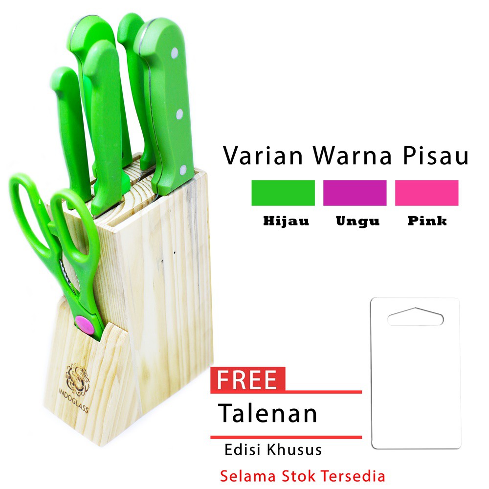 Pisau Dapur Set + Asahan  Warna M 718