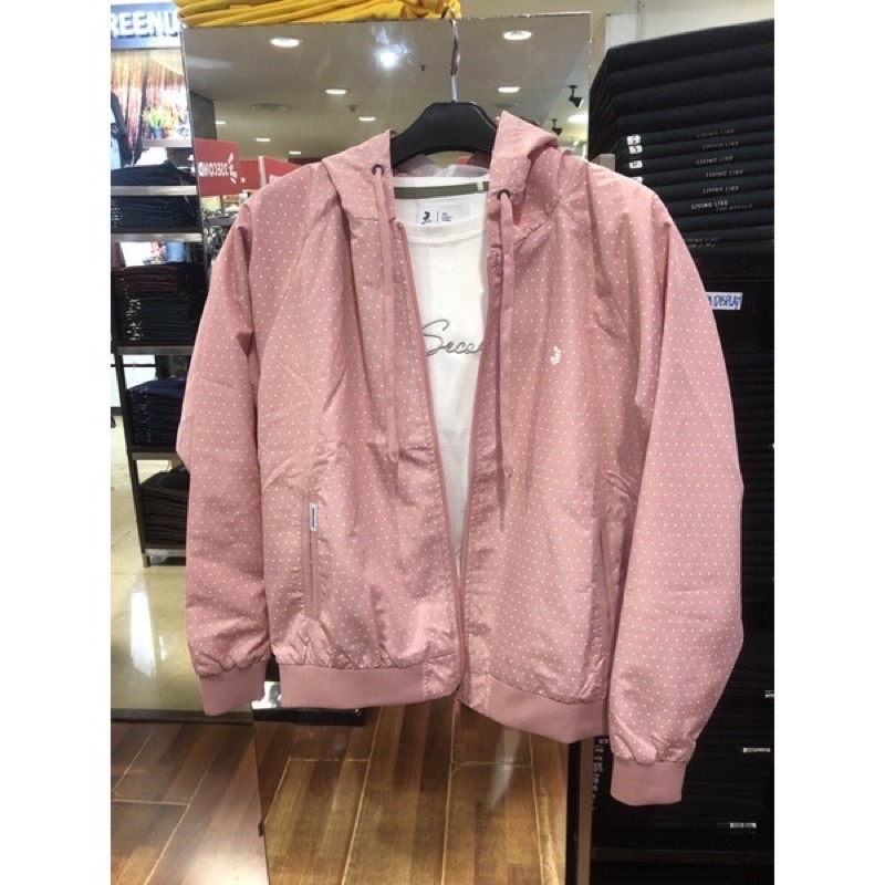Jual rugi Jaket Parasut Bomber Cewek 3second New arrival Warna PINK