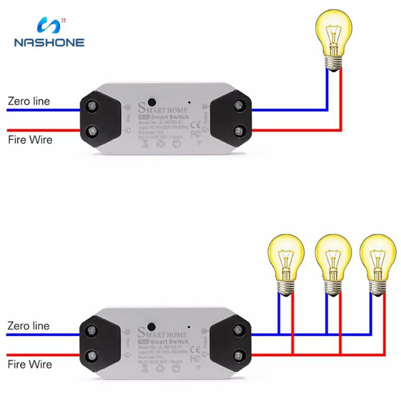 Saklar Lampu Pintar WiFi Smart Switch Light Sensor Universal support Breaker Timer