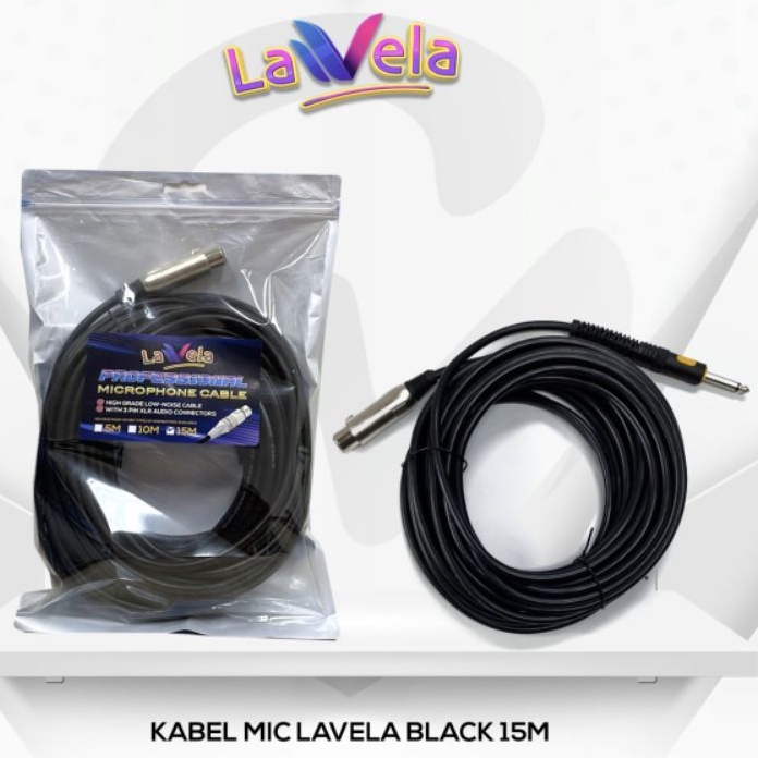 kabel mic OSMOND FUJIKAYA LAVELA VISERO 5 10 15 meter microphone cable plus connector jek