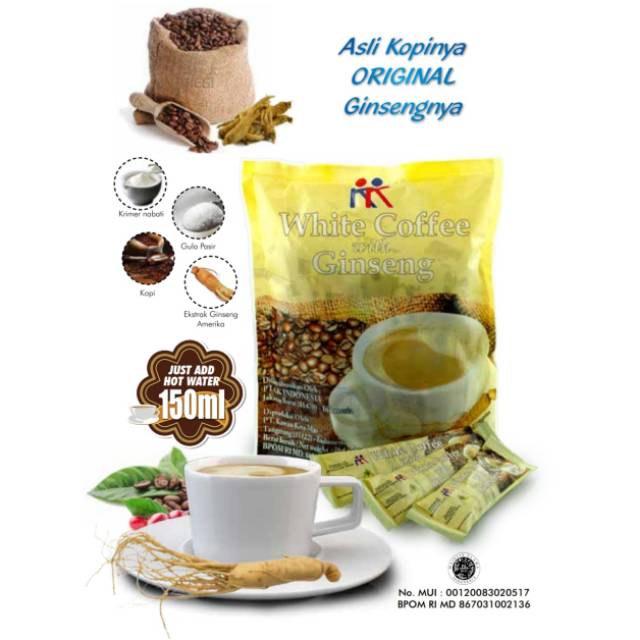 

White coffe dan ginseng