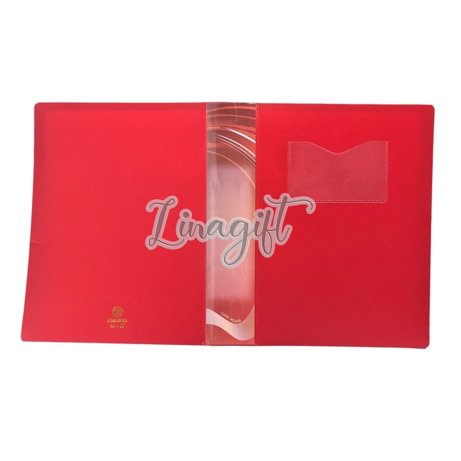 ( 1 Map - CH A5 ) MAP POCKET CLEAR HOLDER HARD COVER PLASTIK / MAP CH 20 - 40 - 60 POCKET