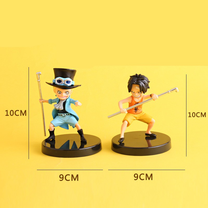 Set Figure Ace Sabo Luffy One Piece Tiga Bersaudara Versi bocah