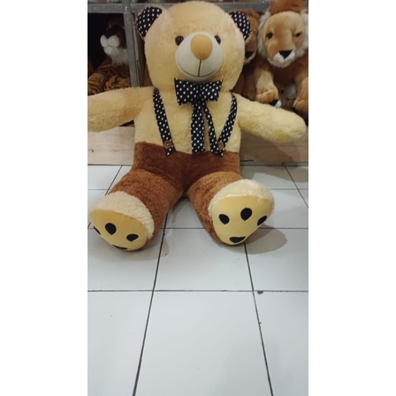 Boneka Teddy Bear BESAR Jojon  FLUFFY PLUFY PREMIUM 1.4Meter Label SNI