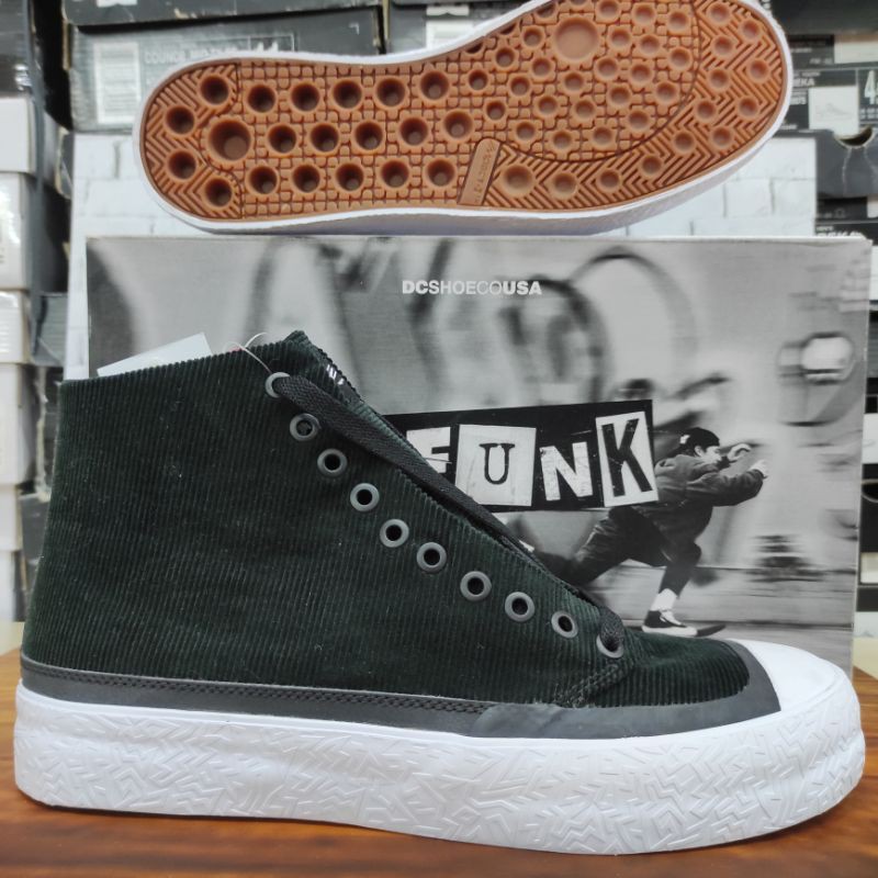 Sepatu DC Original T-FUNK HI S TXSE Black-White (XKKW)