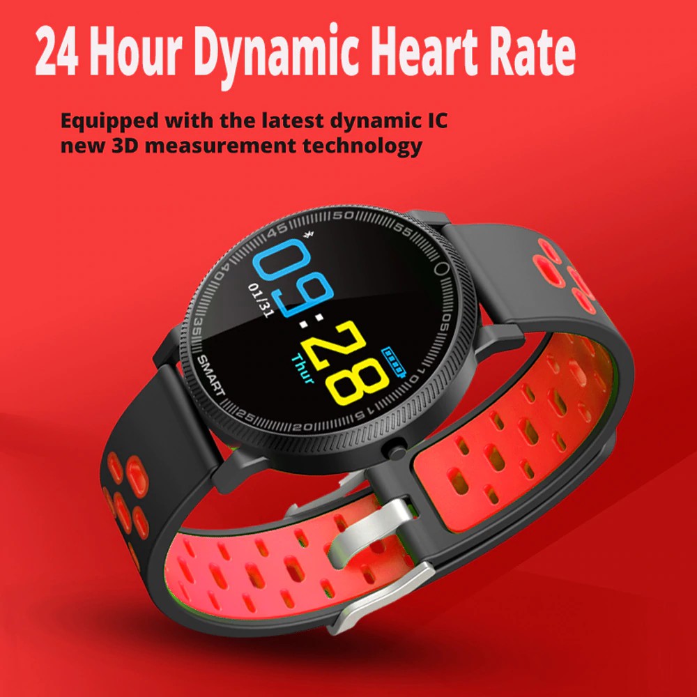 696 F4 Circle Smart Jam Wanita Bergetar Alarm Pelacak Kebugaran Melingkar Pria Wanita Band