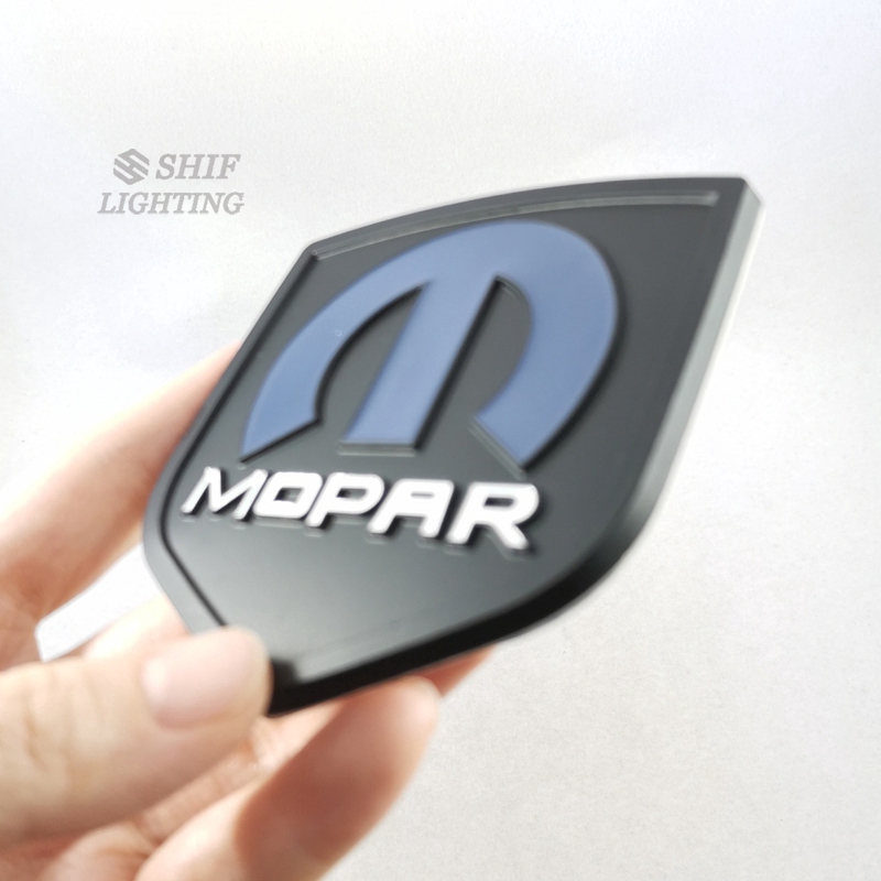 1Pc Stiker Emblem Logo Mopar Bahan Metal untuk Dekorasi Mobil Jeep