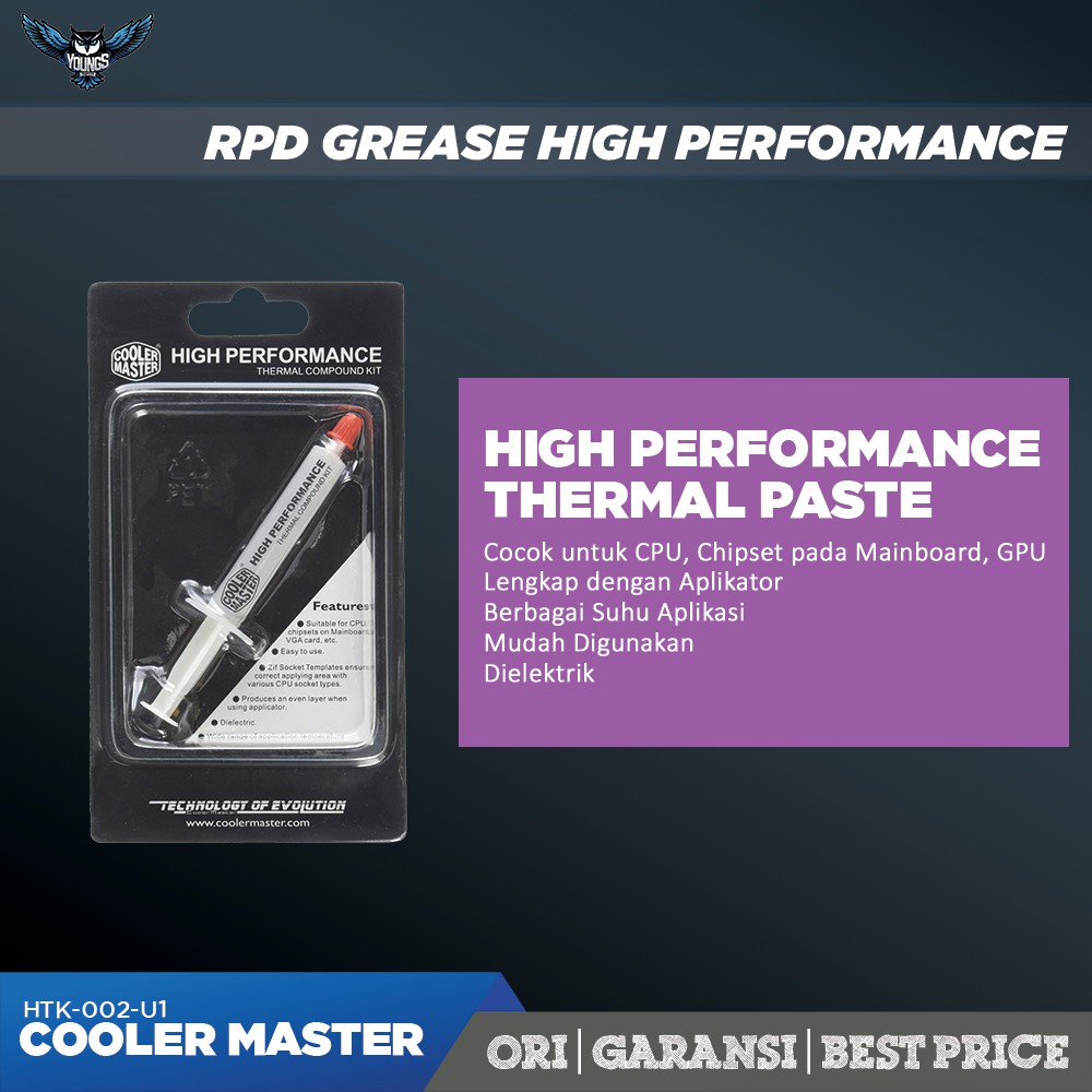 COOLER MASTER RPD GREASE HTK-002 HIGH PERFORMANCE THERMAL PASTE