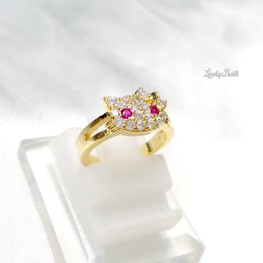 Lovelybutik Cincin Xuping Anak Perempuan Cincin Balita Motif Mini Sweet Cutie