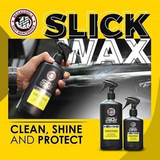 Megacools SiO2 Slick Wax 250ml Pengkilap Pelindung Cat Mobil Motor Dan Alat Elektronik