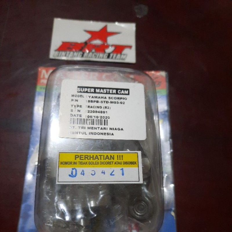 NOKEN AS/MASTER CAM / CAMSHAFT RACING BRT / AS KLEP + PIANO KLEP BRT SCORPIO TYPE RACING (R2)