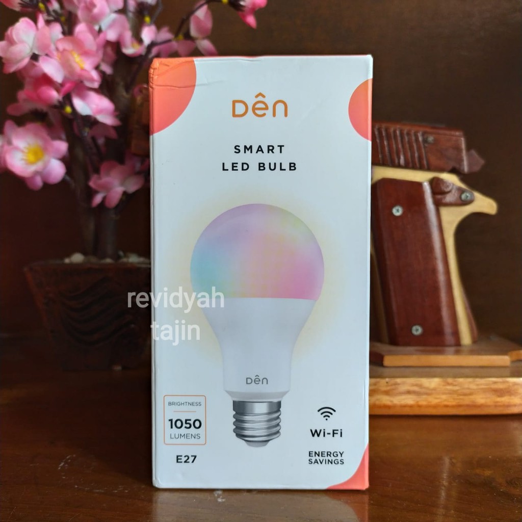 DEN Smart Home WiFi LED Bulb 12W - Bohlam LED (RGB+CCT)