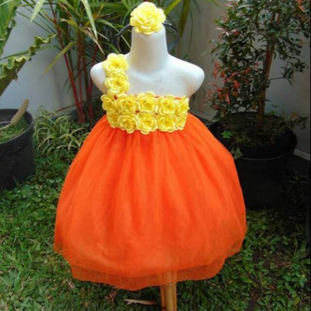 Dress party orange