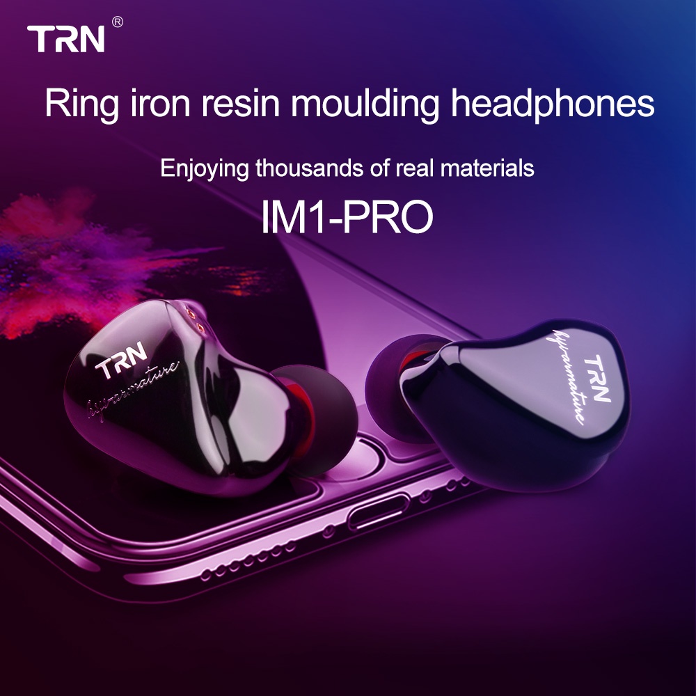 TRN IM1 PRO 1BA 1DD Hybrid In Ear Earphone Monitor Sport Earphones HIFI