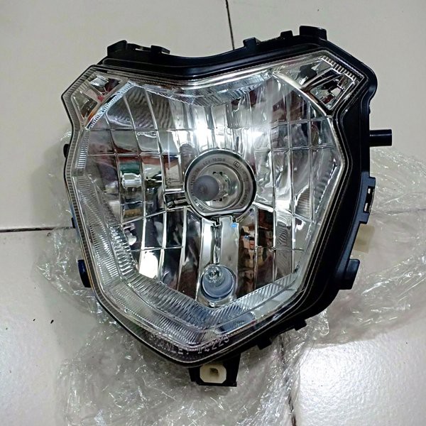 reflektor lampu depan assy crf 150 set karet tutup bohlam original