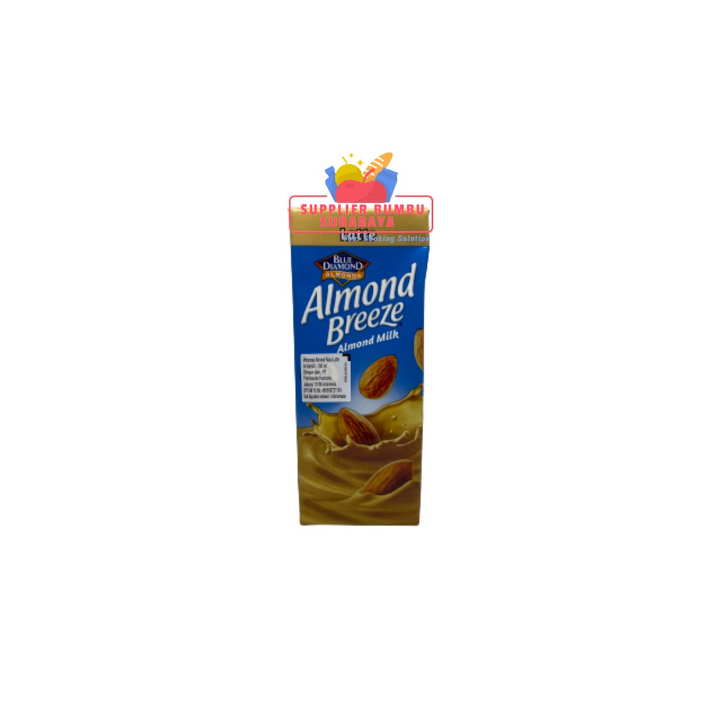 Blue Diamond Susu Almond Milk Breeze All Varian Original Vanilla Chocolate Latte Unsweetened 180ml