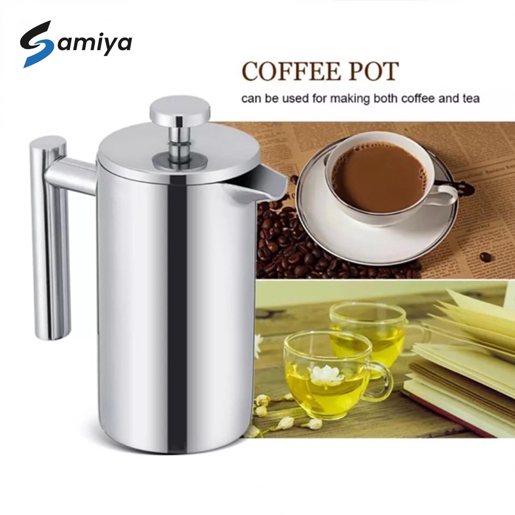 french press coffee stainless / french press espresso maker stainless / coffee tea maker stainless