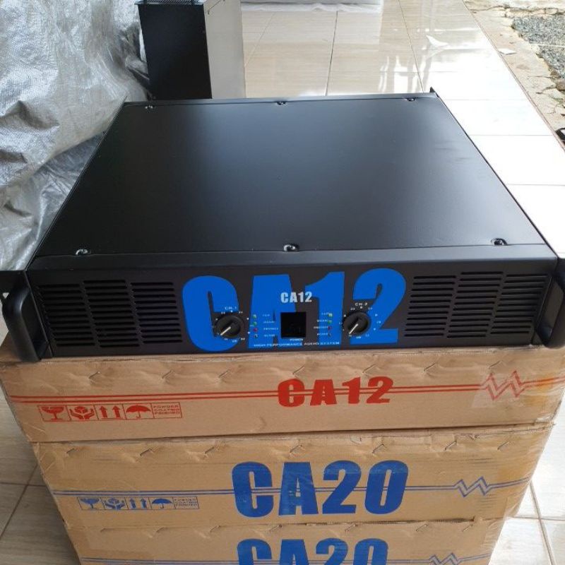 BOX POWER AMPLIFIER CA12 / CA-12 PLUS KNOP PLUS LAMPU INDIKATOR SIGNAL