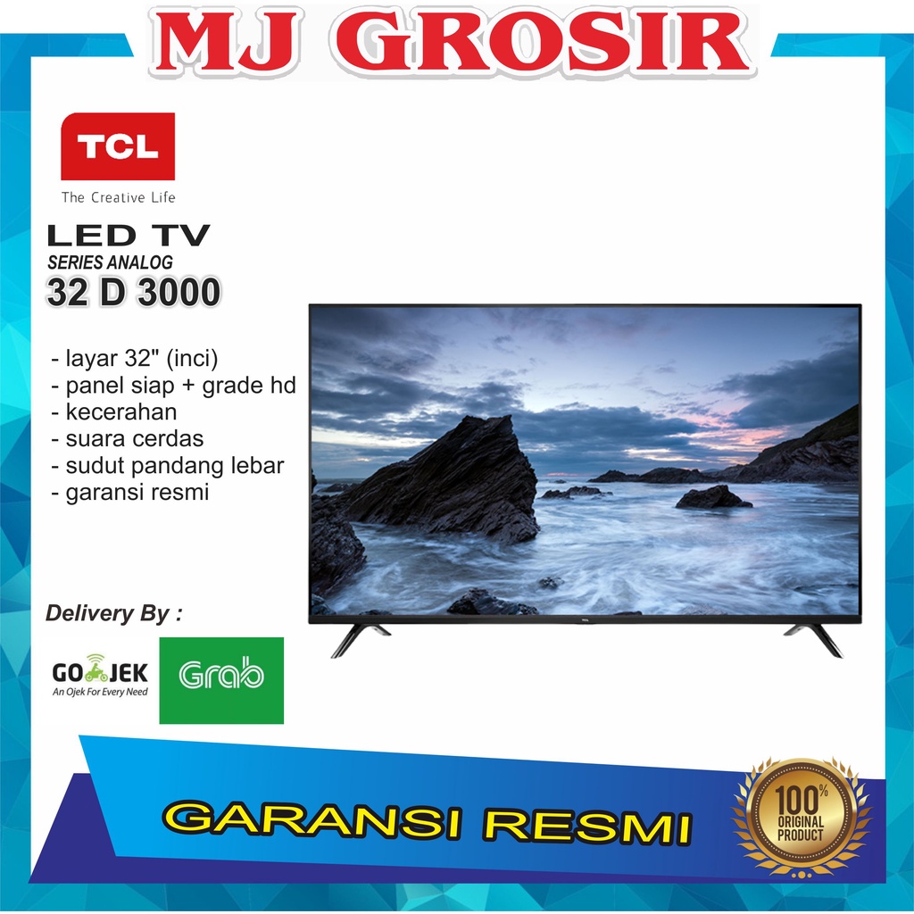 PROMO LED TV TCL 32&quot; 32D3000 32 INCH USB HDMI LED HD ATV