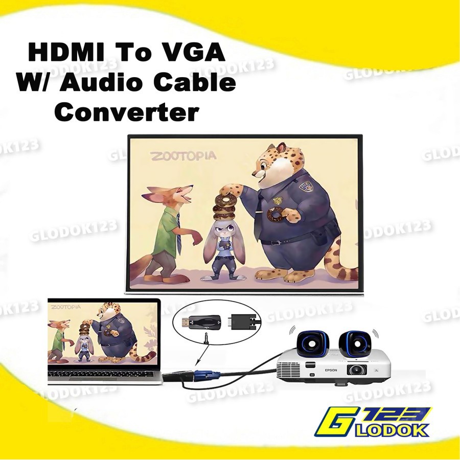 HDMI TO VGA CONVERTER WITH AUDIO CABLE