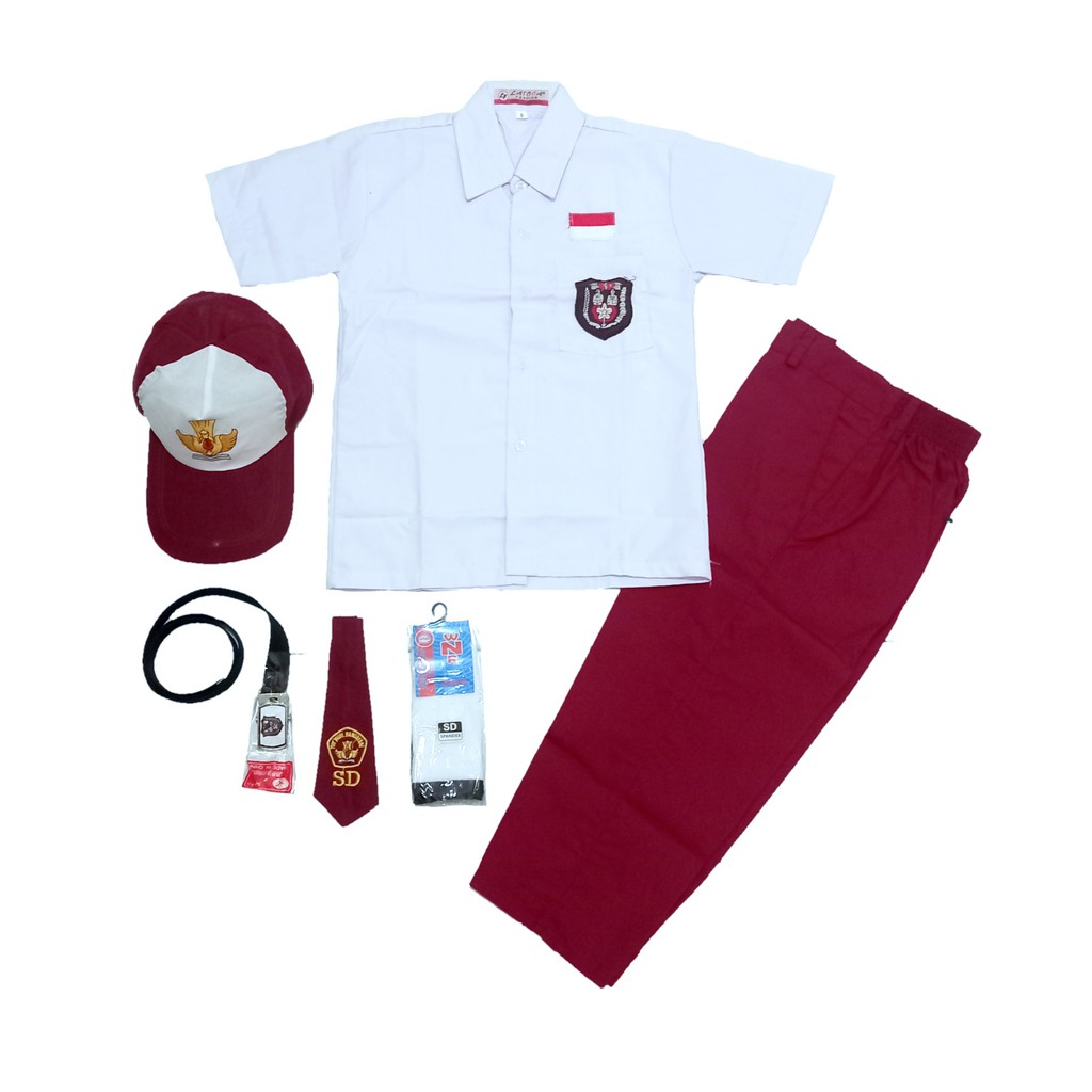 Seragam Sekolah Sd Fashion School One Stel Viral Umur 7Sd13Tahun Satu Set Bjuselana Siswa Siswi Rema