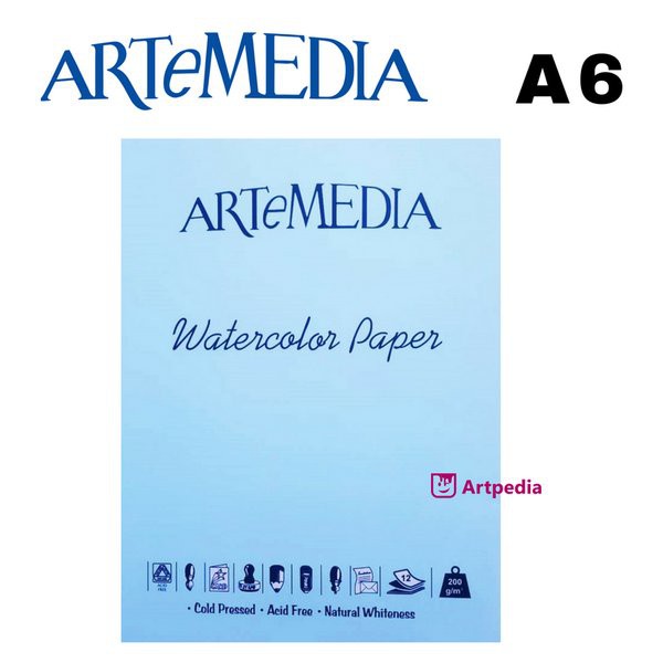 

Termurah ARTeMEDIA Watercolor Paper A6 (12 lembar) Terbaru