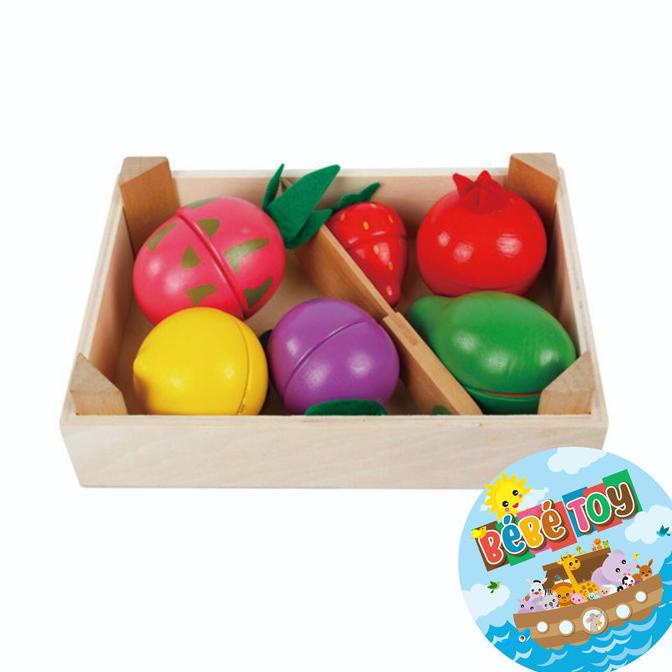 Fruit Cutting Tray Wooden Toys