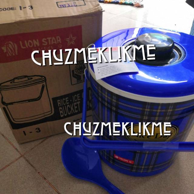 Rice, ice bucket lion star I-3 (3,5 liter)/Termos es, nasi lion star 3,5 liter
