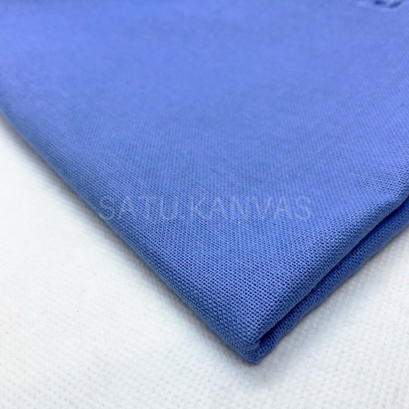 Kain LINEN RAMI Kualitas Premium bahan katun linen-Biru Muda