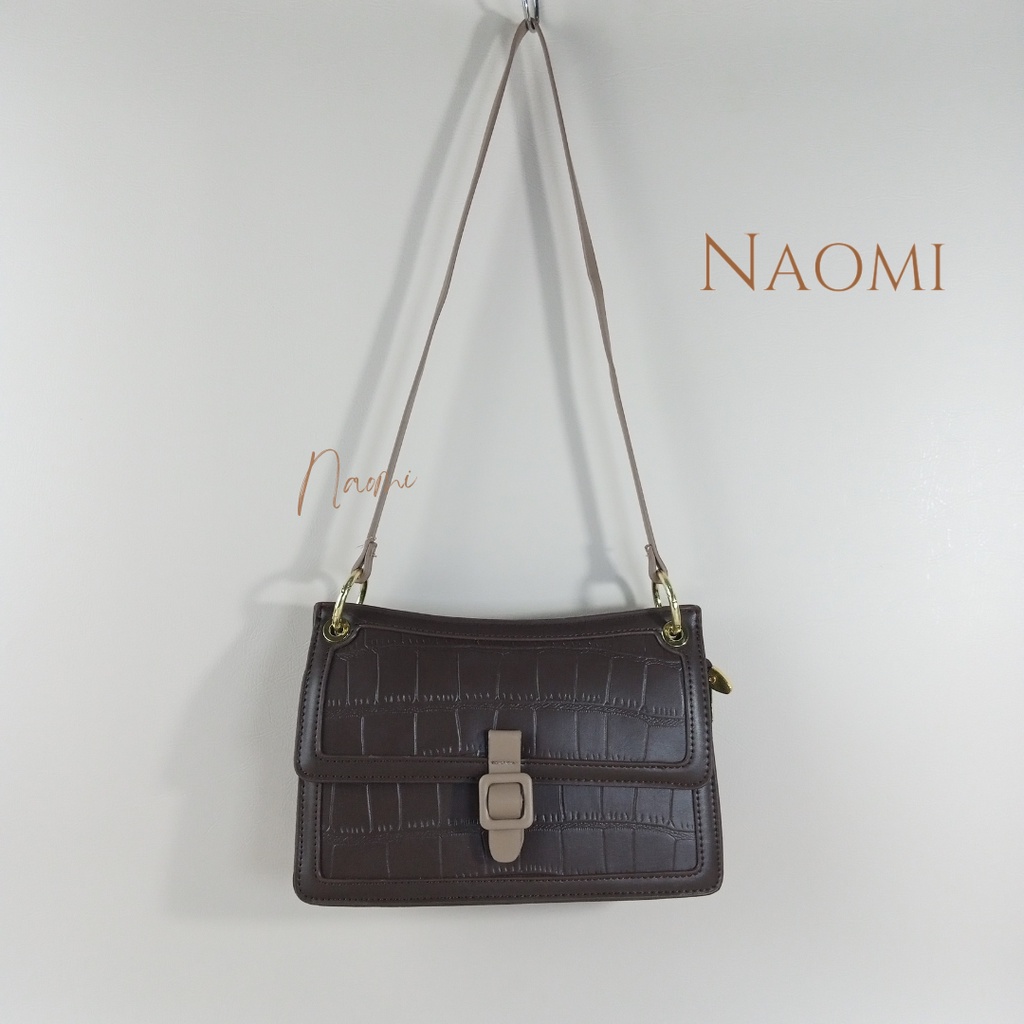 NAOMI - Chelsea Bag Sling Bag Import Long Strap Bag - Tas Wanita Kulit Premium - Slempang Tas Hangout - Tas Wanita - Tas Naomi - Naomi Bag - women bag