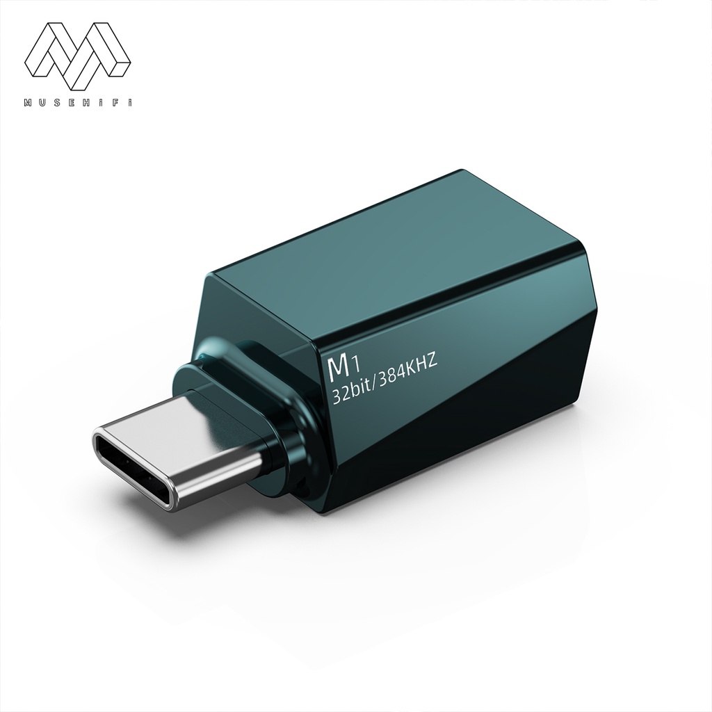 Musehifi M1 Adapter Chip Audio Muse hifi M1 Tipe-C Ke 3.5mm Decoding Amp / DAC 384kHz / 32bit 7HZ Timeless Dioko S12 ATOM2