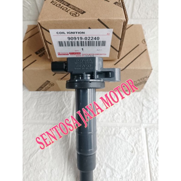 COIL IGNITION KOIL TOYOTA VIOS YARIS LIMO THN 2001-2014 KODE 90919-02240