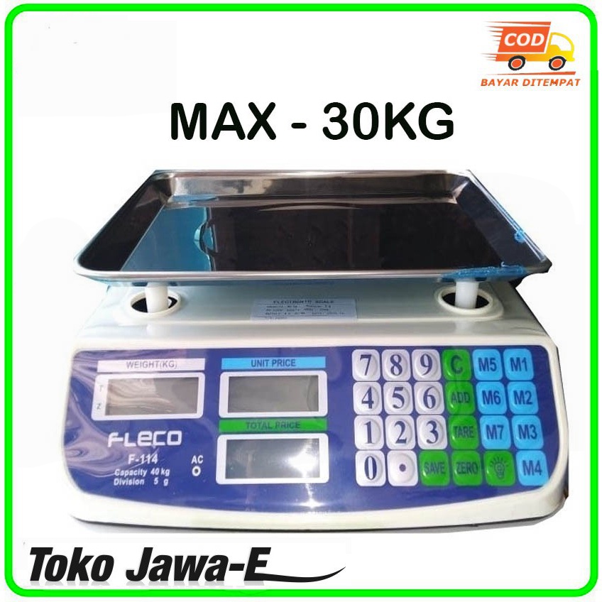 Timbangan Digital Fleco F114 Timbangan Serbaguna Max 30Kg