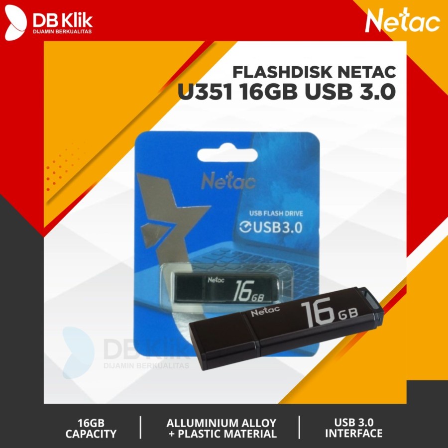 Flashdisk NETAC U351 16GB USB 3.0 - USB Flashdisk NETAC 16GB U 351