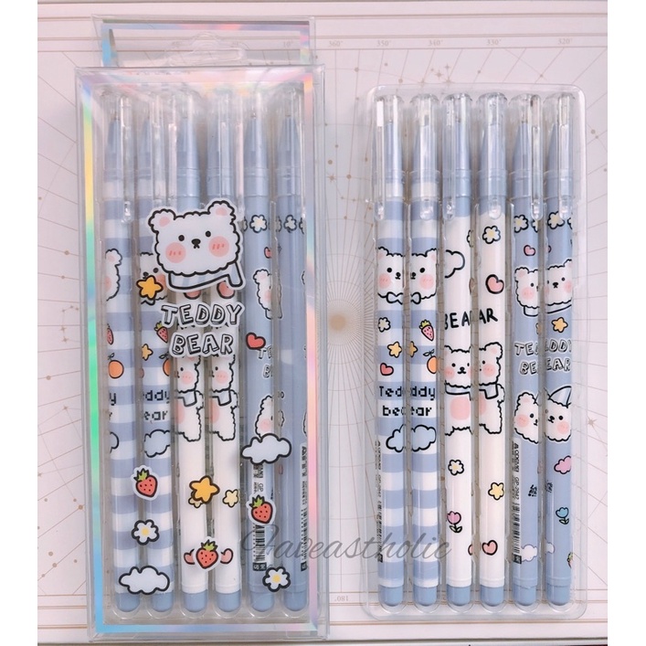 AODEMEI AESTHETIC PEN GEL PULPEN FANCY HEWAN LUCU TINTA HITAM CUTE LOVELY KARAKTER KARTUN WARNA WARNI ANAK PEREMPUAN CEWEK GAYA REMAJA KOREA KAWAII GLITTER MANIK VIRAL MURAH COD DIARY JURNAL BUJO GLITTER GLOSSY SCRAPBOOK PANDA BERUANG KELINCI HOLOGRAM