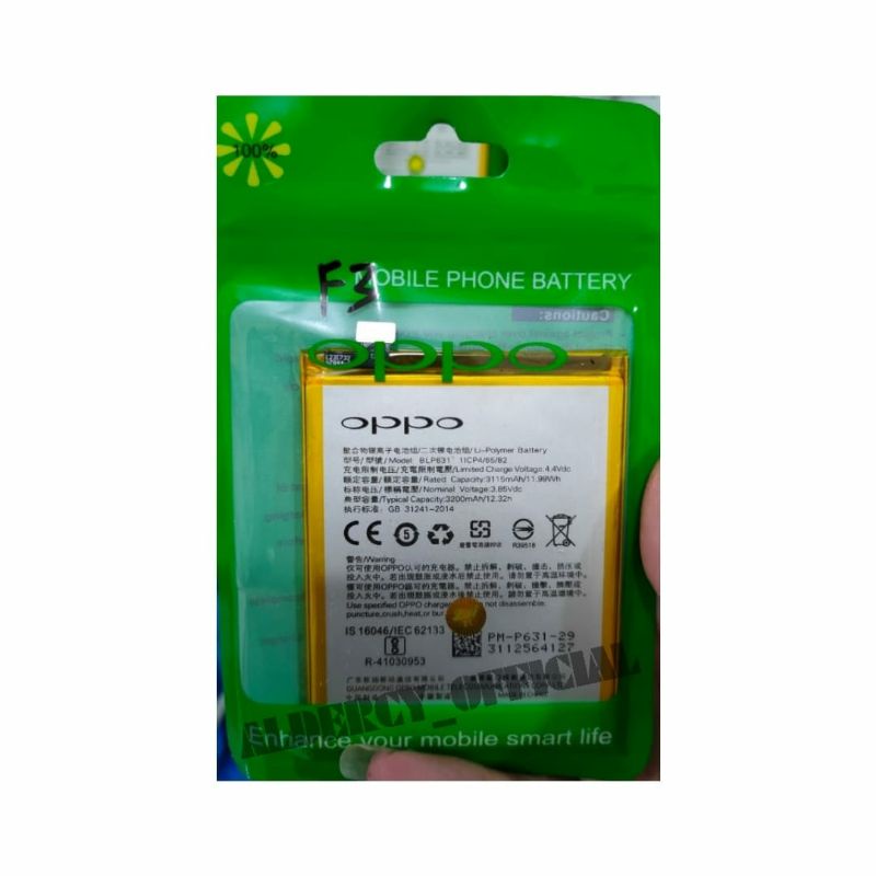 BT BATERAI/BATTERY OPPO BLP-631/F3/F5/A77/F5PLUS ORIGINAL 100%