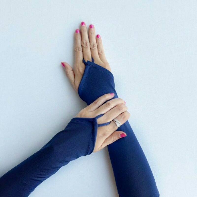 Handsock Cincin / Manset Tangan Cincin Polos Bahan Jersey