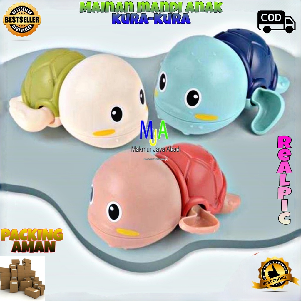 PROMO ( BISA COD) Mainan Mandi Anak Kura-Kura Air /Model Berenang Bergerak Baby Turtle / Berenang Di Kolam Renang / Bak Mandi Mainan Air Lucu