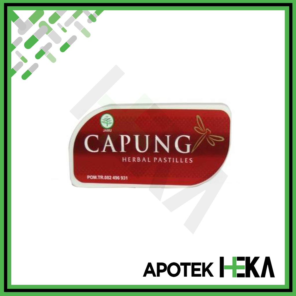 Capung Herbal Pastilles 7 g isi 1 - Meredakan Batuk (SEMARANG)